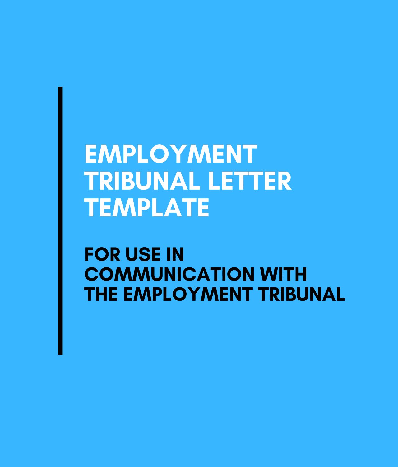 Employment Tribunal General Communication Letter Template