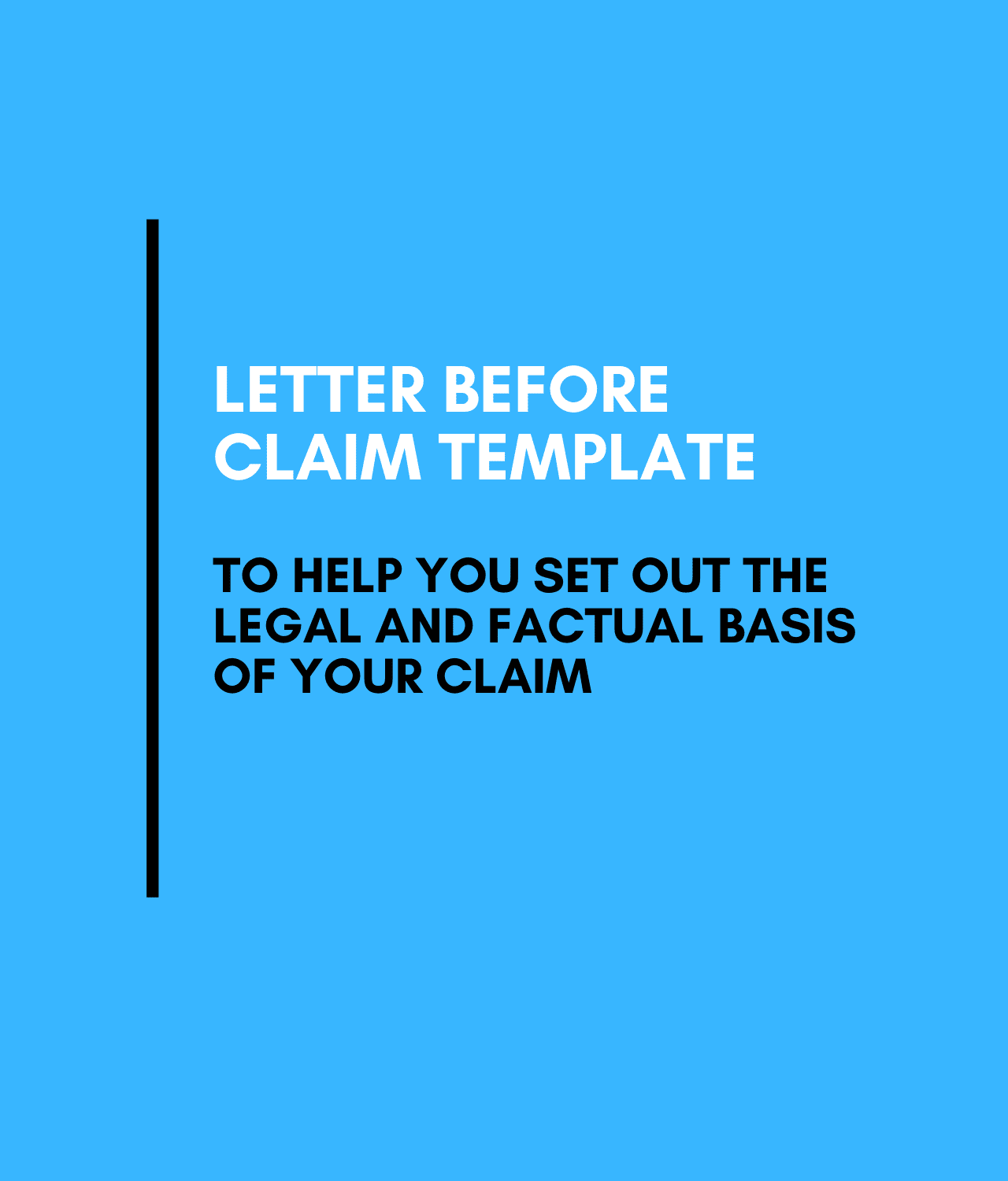 Template Letter Before Claim